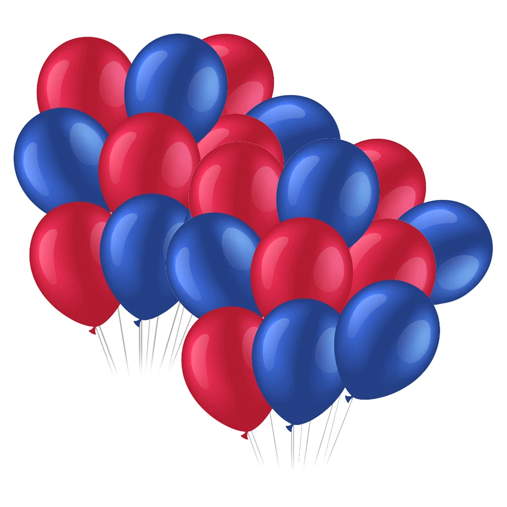 

40pcs 12 Inch Latex For Independence Day Party Decorations Premium Wall Door Hanging Decorative Balloons Printed Party