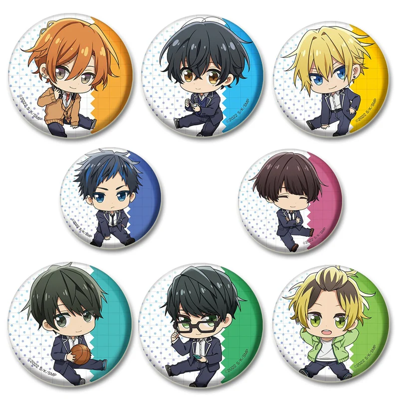 32/44/58mm Round Anime SASAKI and MIYANO Enamel Pins Handmade Brooch Cartoon Cosplay Badge on Backpack Jewelry Accessories Gifts