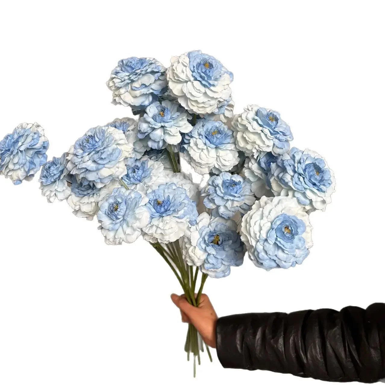 

50pcs Artificial White Peony Fake Flowers Bouquet for Home Decor Wedding Decorations Party Centerpieces Indoor Outdoor Use