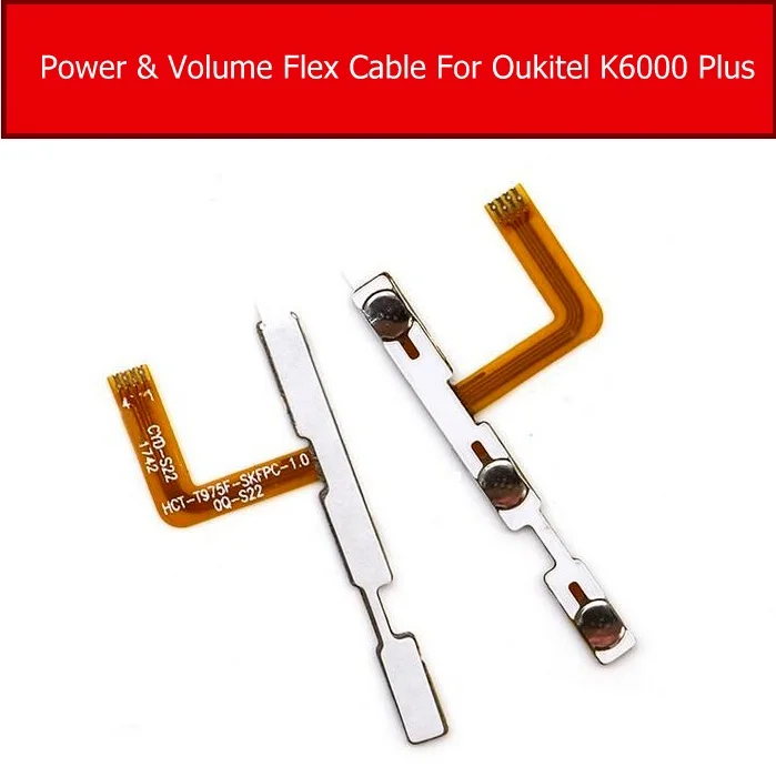 Power on/off+ volume FPC Key up/down button flex cable FPC For Oukitel K6000 Plus Cell Phone Replacement Parts Accessories