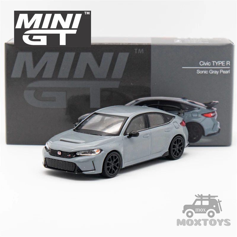 MINI GT 1:64 Civic Type R Sonic Gray Pearl 2023 Diecast Model Car