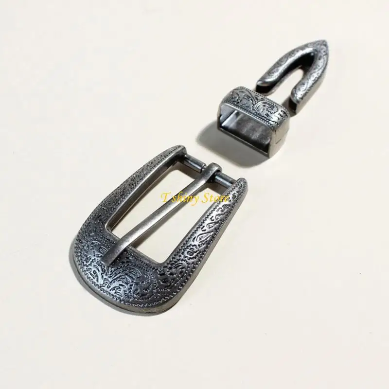 n58f-エスニック-ベルト-バックル-刻印模様-メタルクラスプ-ウエストベルト-交換用バックル