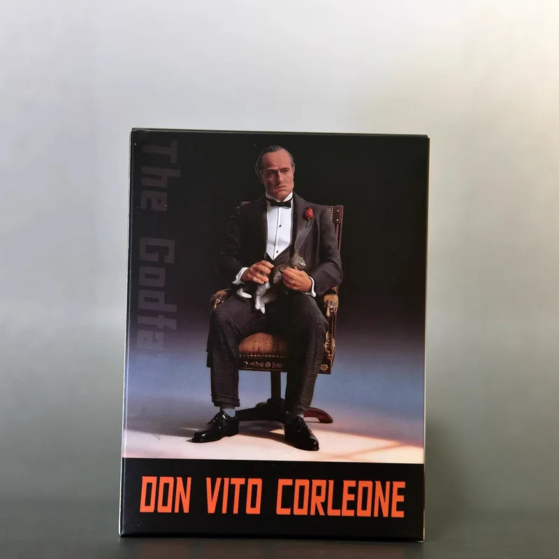 The Godfather Michael Corleone Handsome Doll Hand-Made Model Sitting Posture Gesture Exchangeable Ornaments Toy Gift 16cm