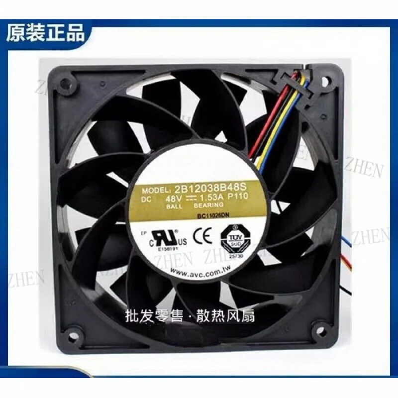 

Y ДЛЯ AVC 2B12038B48S 48 В 1,53 А 12 см 3-проводной инверторный охлаждающий вентилятор