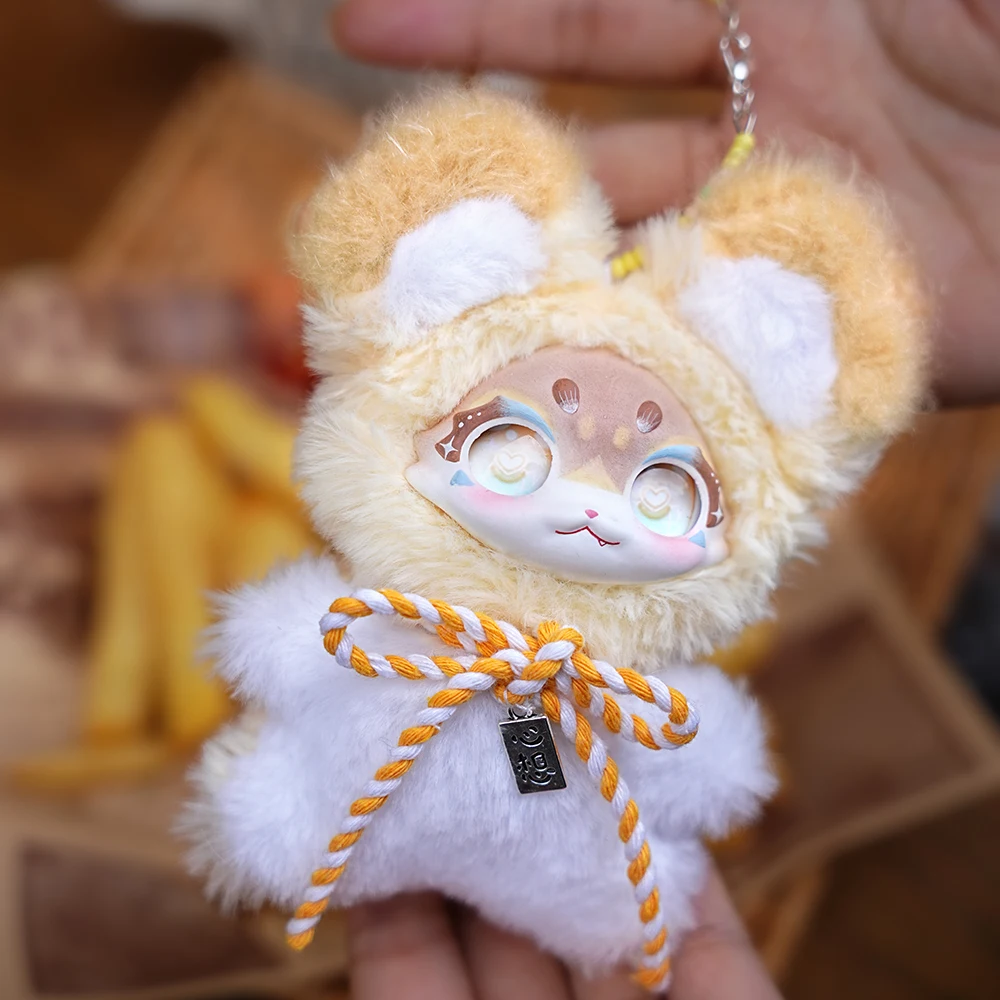 DUMIA Pocket Cute Pet Crew Adorable Baby Keychain Bag Strap Surprise Gift Decor Series Plush Toy