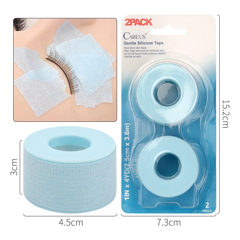 2 teile/schachtel Wimpern Silikon Band Wimpern Verlängerung Klebeband Kleine Loch Atmungsaktive Einfache Reißen Auge Pads Papier Patch Make-Up-Tools – Detail 5