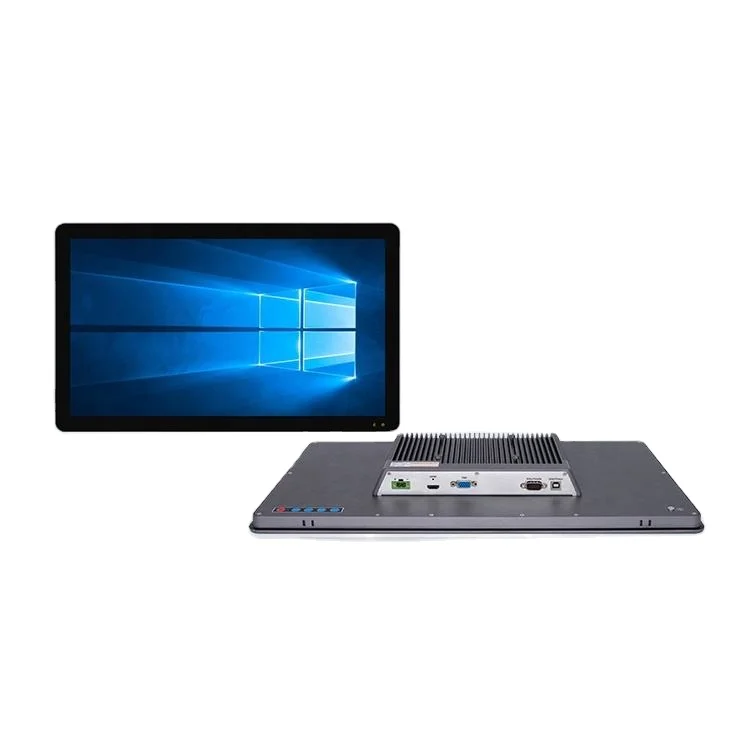21.5 Inch IP65 Waterproof Capacitive Resistance Industrial Fanless HD LCD Panel Display Mini PC Embedded Touch Screen Monitor