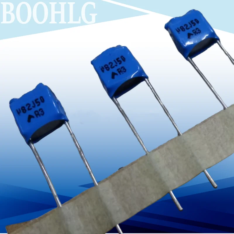 10 peças 0.82uf 50v 820nf u82 824 5mm capacitor de bolo de mil camadas b32559c5824j
