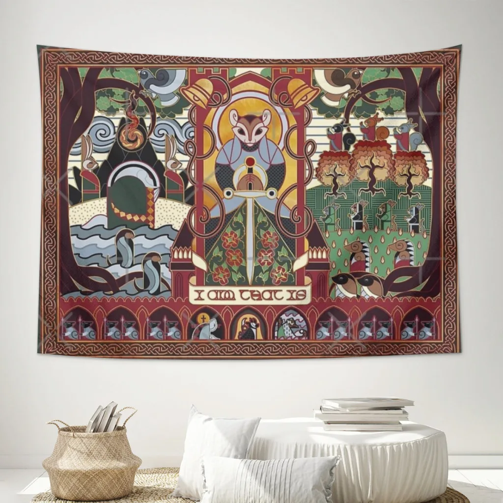 Home Decoration Tapestry Redwall Tapestry - Martin The Warrior - I AM THAT IS Tapestry  Wall Art Tapestries Room Decors