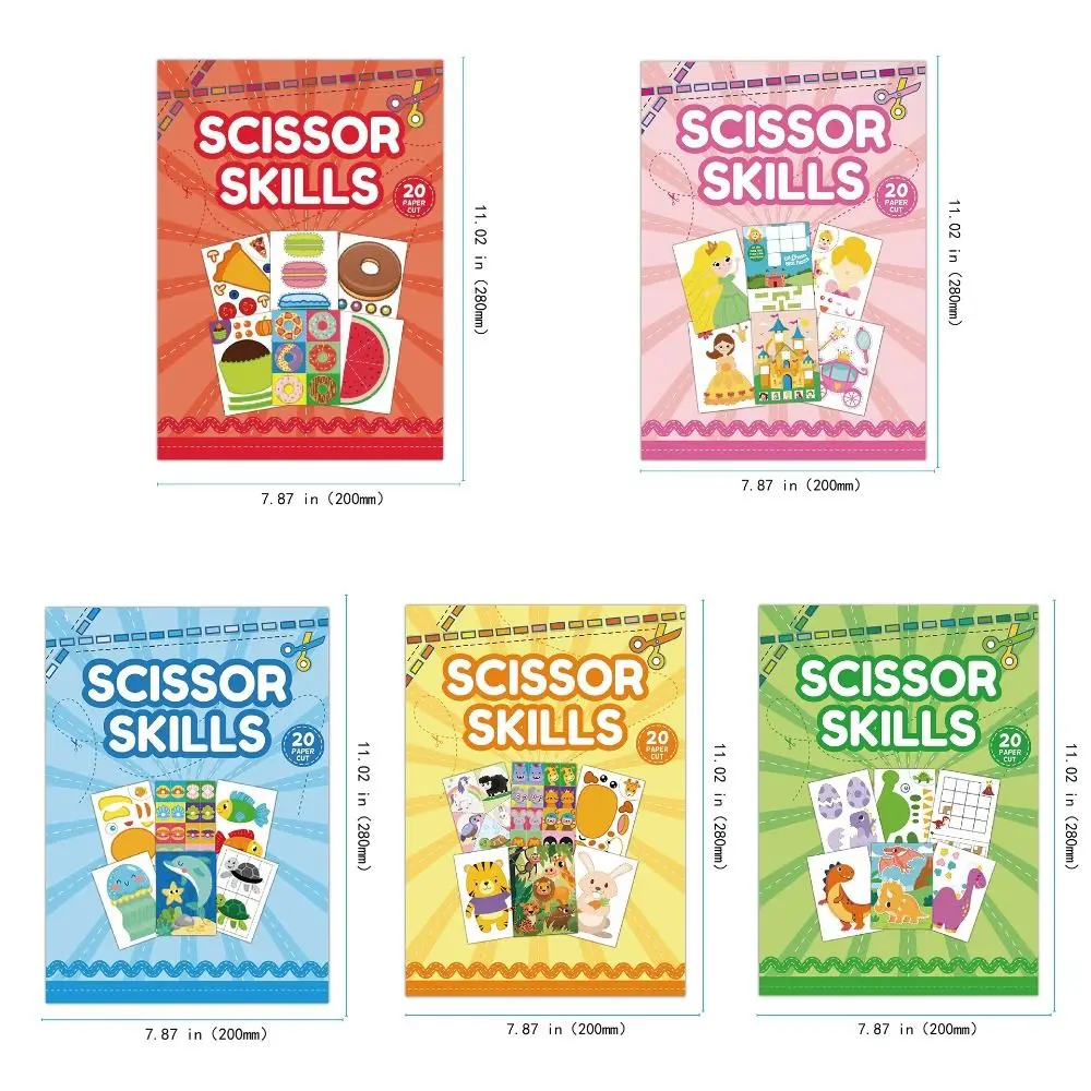 Paper Kids Paper-cutting Book Toys 3D Animal Pattern Montessori Kindergarten Puzzle Paper Educational Cartoon