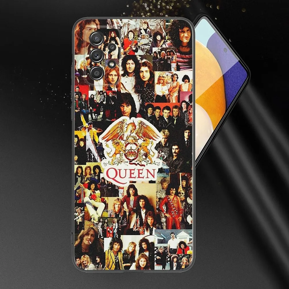 F-Freddie-Mercury Q-Queen Band Phone Case For Samsung Galaxy A13,A21s,A22,A31,A32,A52,A53,A71,A80,A91 Soft Black Phone Cover