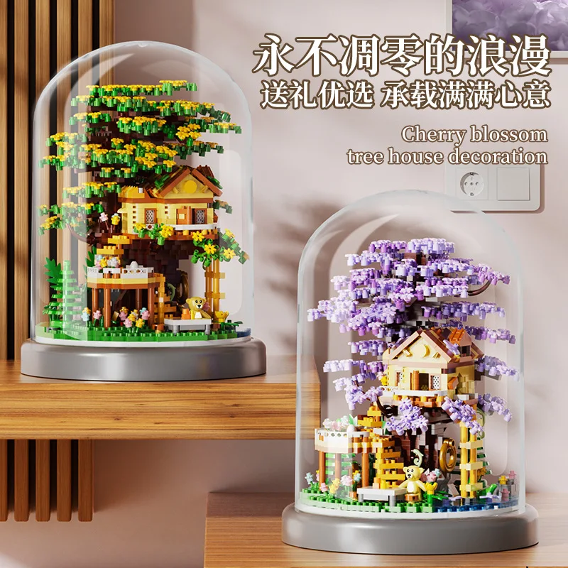 

Flower House Bricks Construction Set Adult Micro Building Blocks Toy for Children Girls 6 12 Years Birthday Gift Mini Blocks Toy