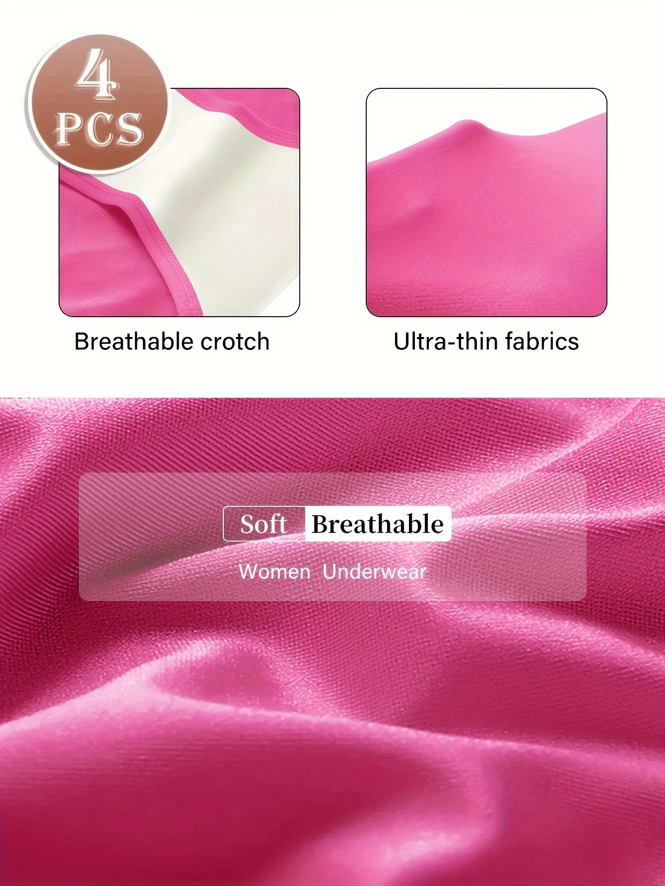 4pcs High-Waist Tummy Control Women's Shapewear Panties - Seamless, Comfort Fit… - Image 5
