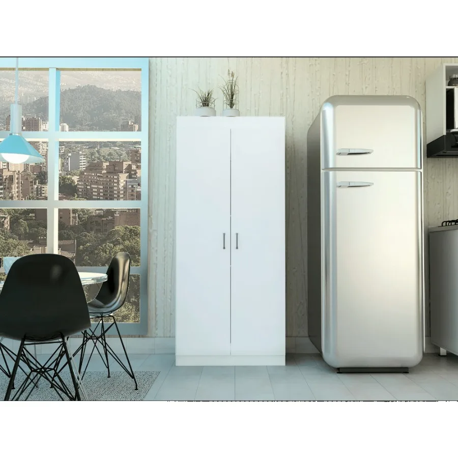 

Albany; Double Door Pantry Cabinet; Five Shelves