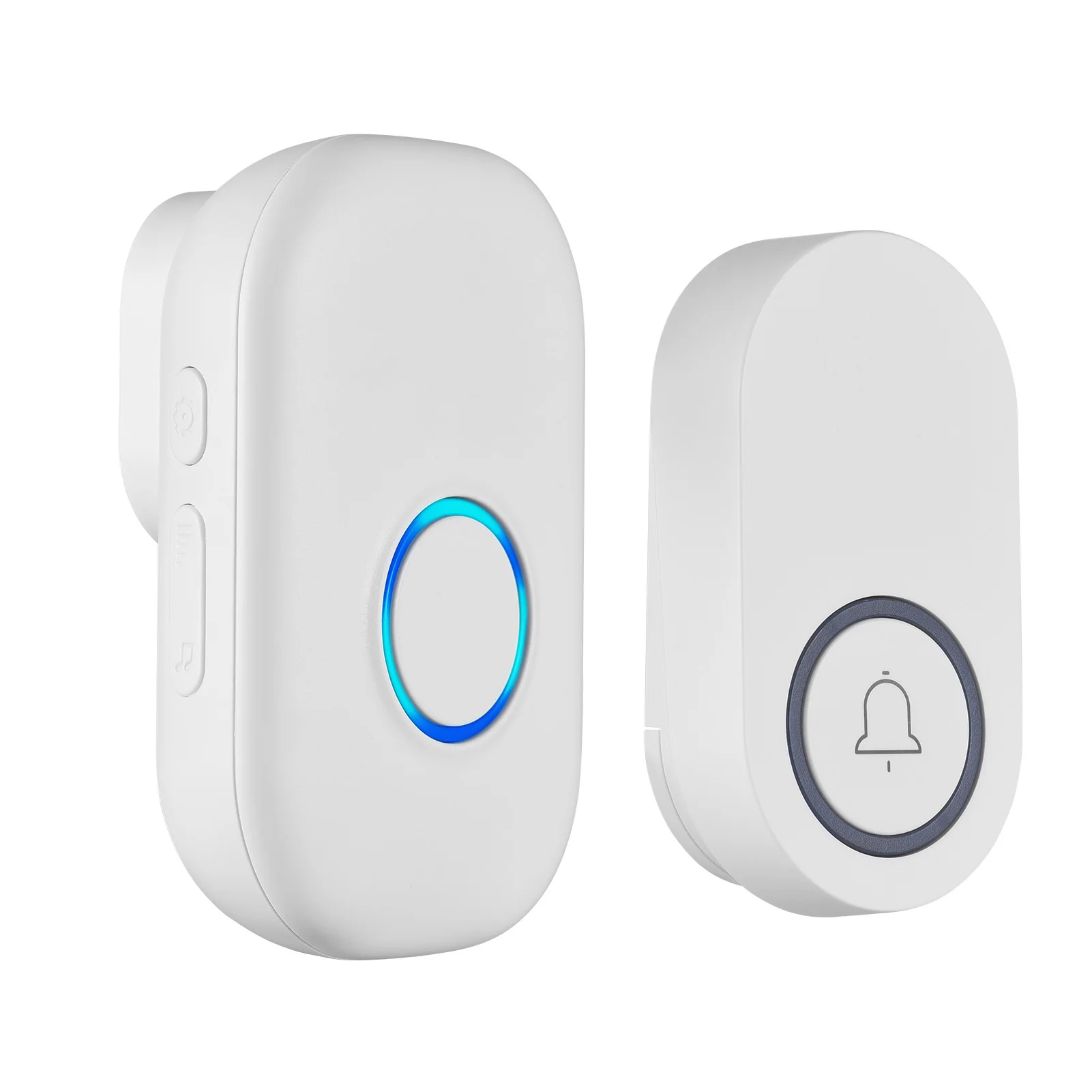 Wireless Door  IP44 Waterproof Doorbell Chime 656ft Range Portable Door Chime kit with 32 Music 4 Volume Levels for Home Room