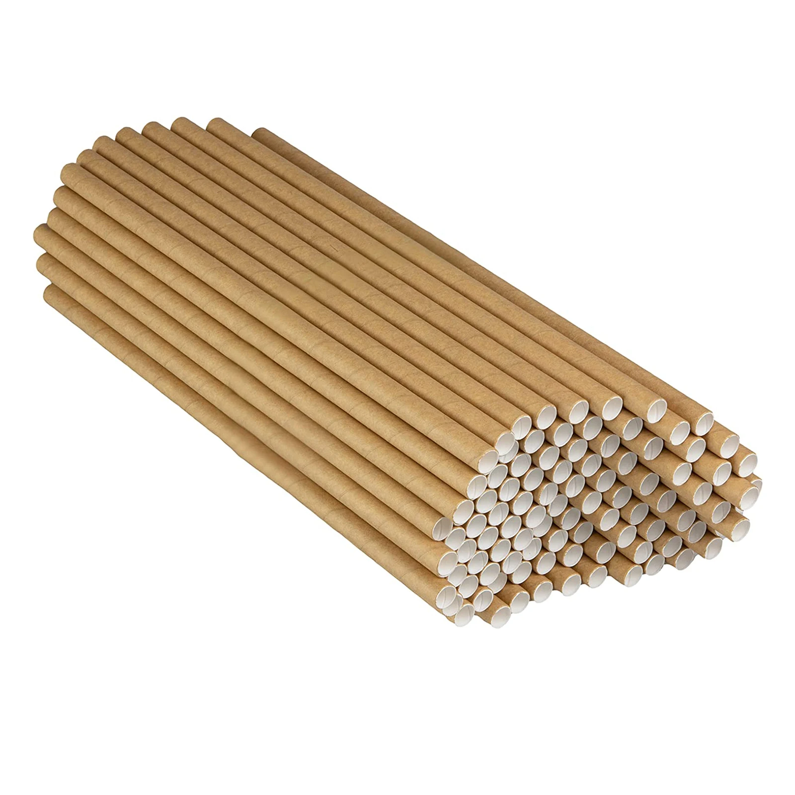 100 Pcs Paper Straws 7.75 in Long Disposable Straws for Smoothies Tumblers Cocktail MilkShake for Coffee House Diner Or Home