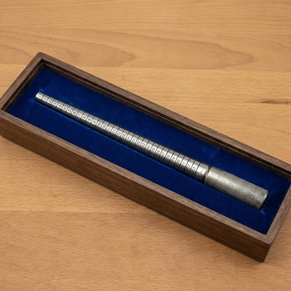 Steel HK Standard Ring Sizing Stick Sliver Length 22.5cm Ring Expander Tool Jewelry Reshaping Repair Tool