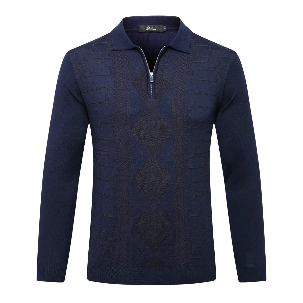 OECHSLI-suéter de lana para hombre, Jersey cálido de manga larga con botones informales, estampado a la moda, adecuado para M-5XL de talla grande, otoño e invierno, 2025