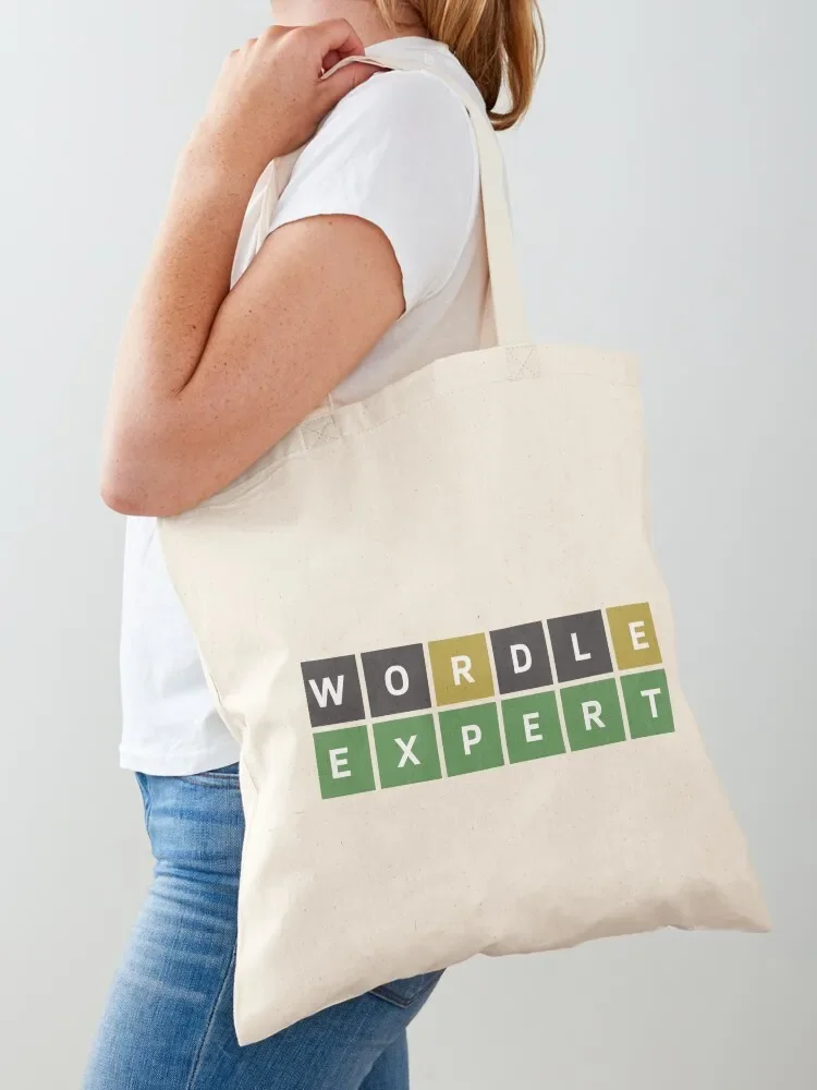 Wordle Expert (Wordle Style) Tote Bag reusable shopping bag woman Women's Women bags