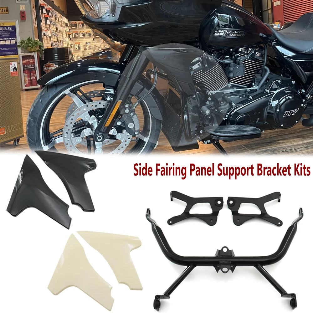 

Motorcycle Accessories Side Fairing Panel Support Bracket Kits For Harley Touring CVO Road Glide ST FLTRXSTSE 2024 FLTRXSE 2023