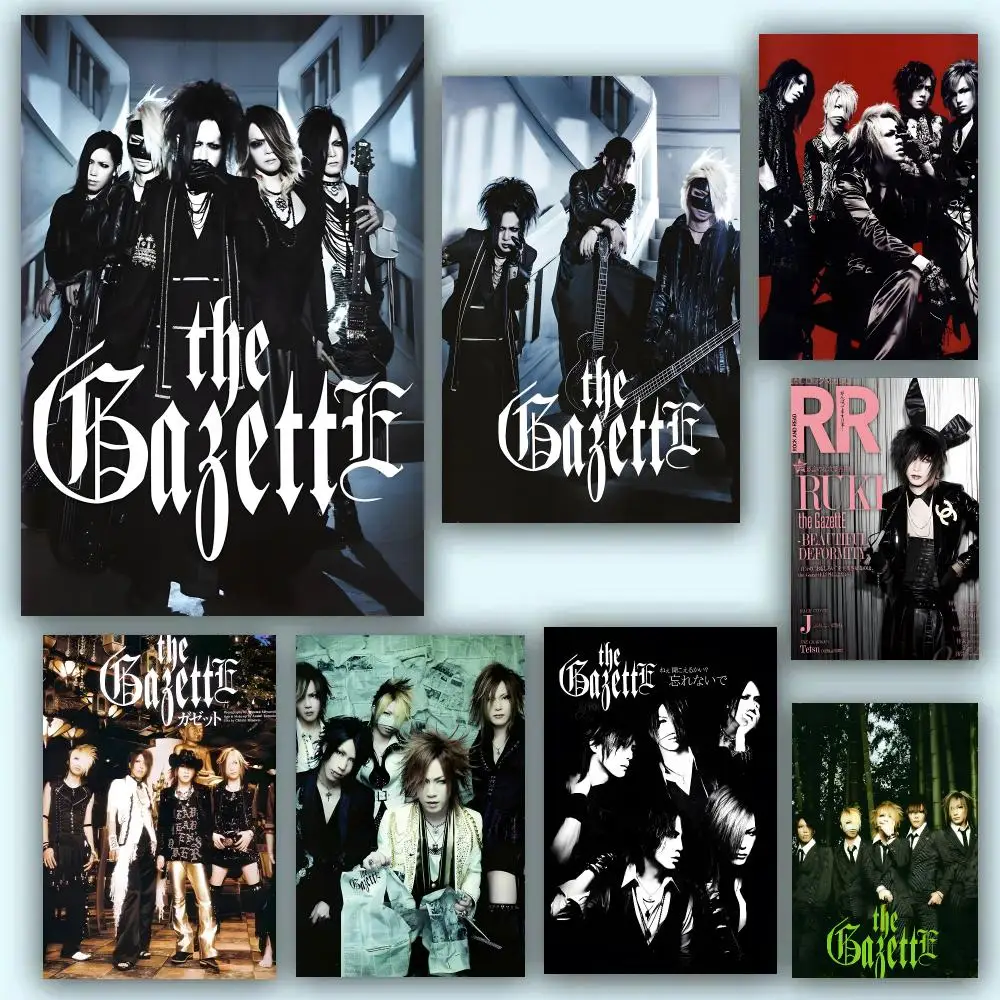 The GazettE Band Visual Kei Poster Self-adhesive Advanced Aesthetic Printing Paper Wall Art for Living Room Home Decor