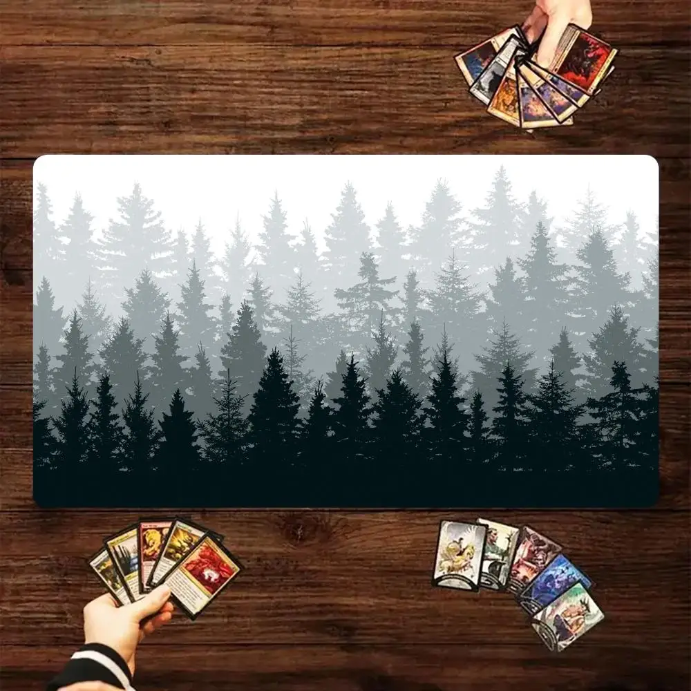 

Mysterious forest landscape MTG Playmat Magic Card Battle Mat 35X60CM tapete magic mtg Non-Slip Durable Stitched Edge gaming mat