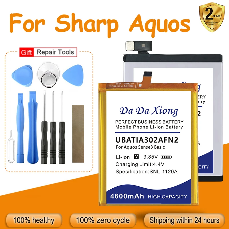 

UBATIA302AFN2 UBATIA286AFN2 UBATIA299AFN1 Battery For Sharp Aquos Zero R2 R3 S2 1 Sense3 Basic SH-03K SHV35 SHV44 606SH + Tool