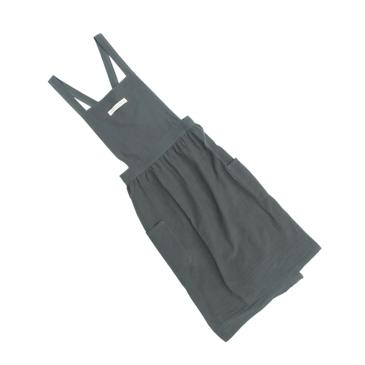 

Cotton Apron for Women Premium Pleated Skirt Design with Two Pockets Fashion Home Kitchen Workwear Suspender Apron Dress