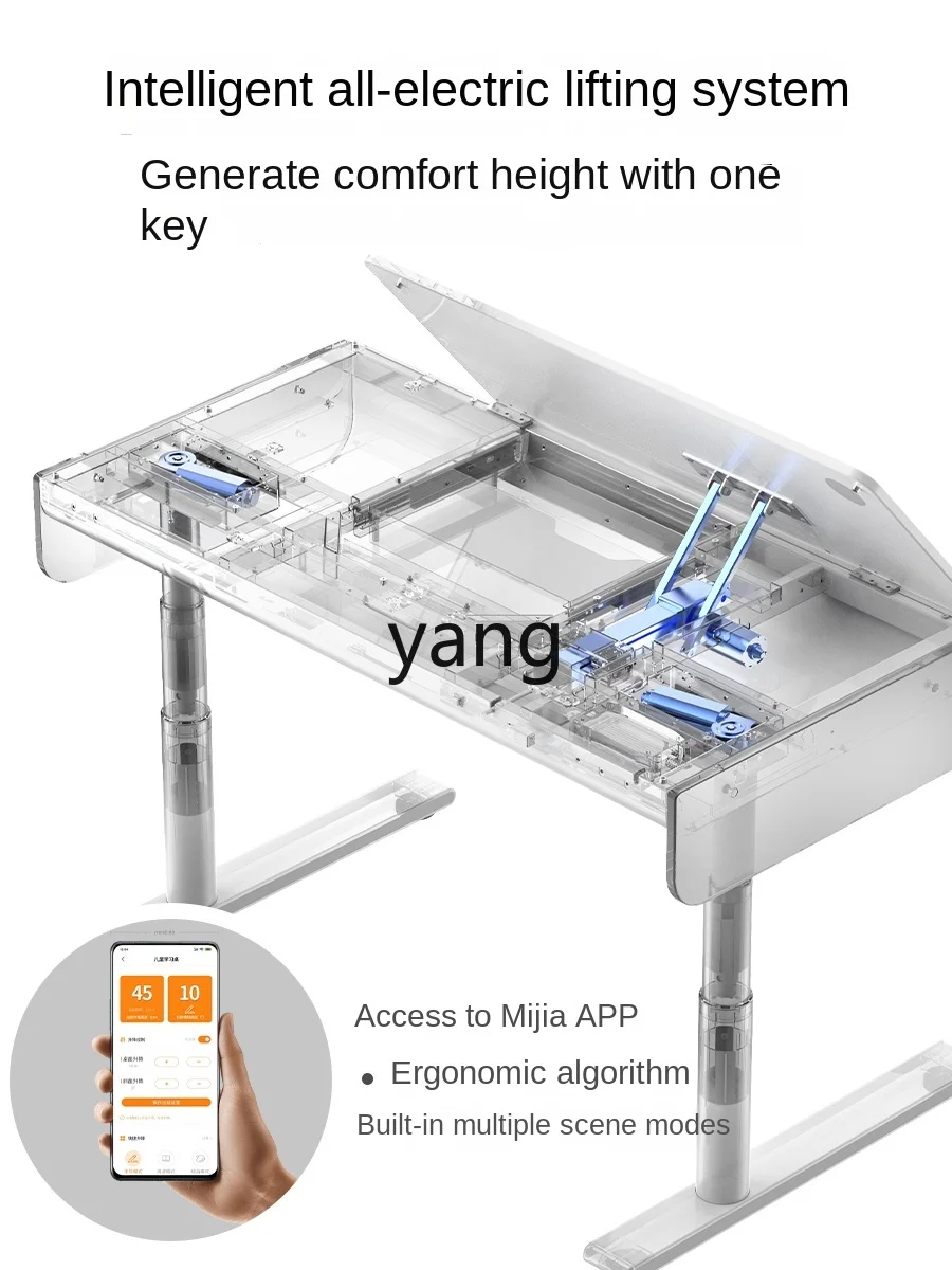 CX-Silla de escritorio inteligente de aprendizaje para niños, escritorio de escritura de elevación eléctrica
