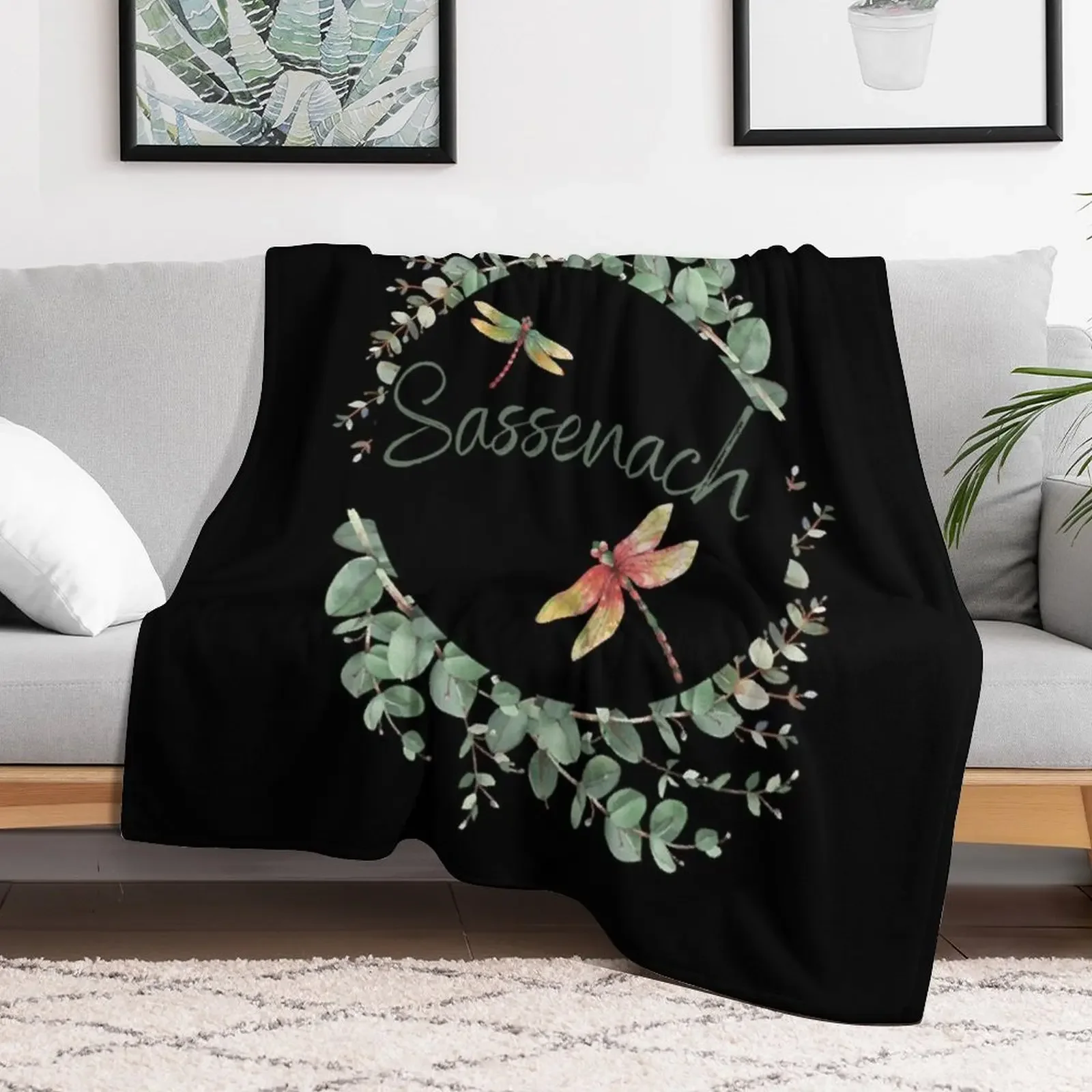 Sassenach Dragonfly Throw Blanket Soft Beds Bed Fashionable Soft Blankets