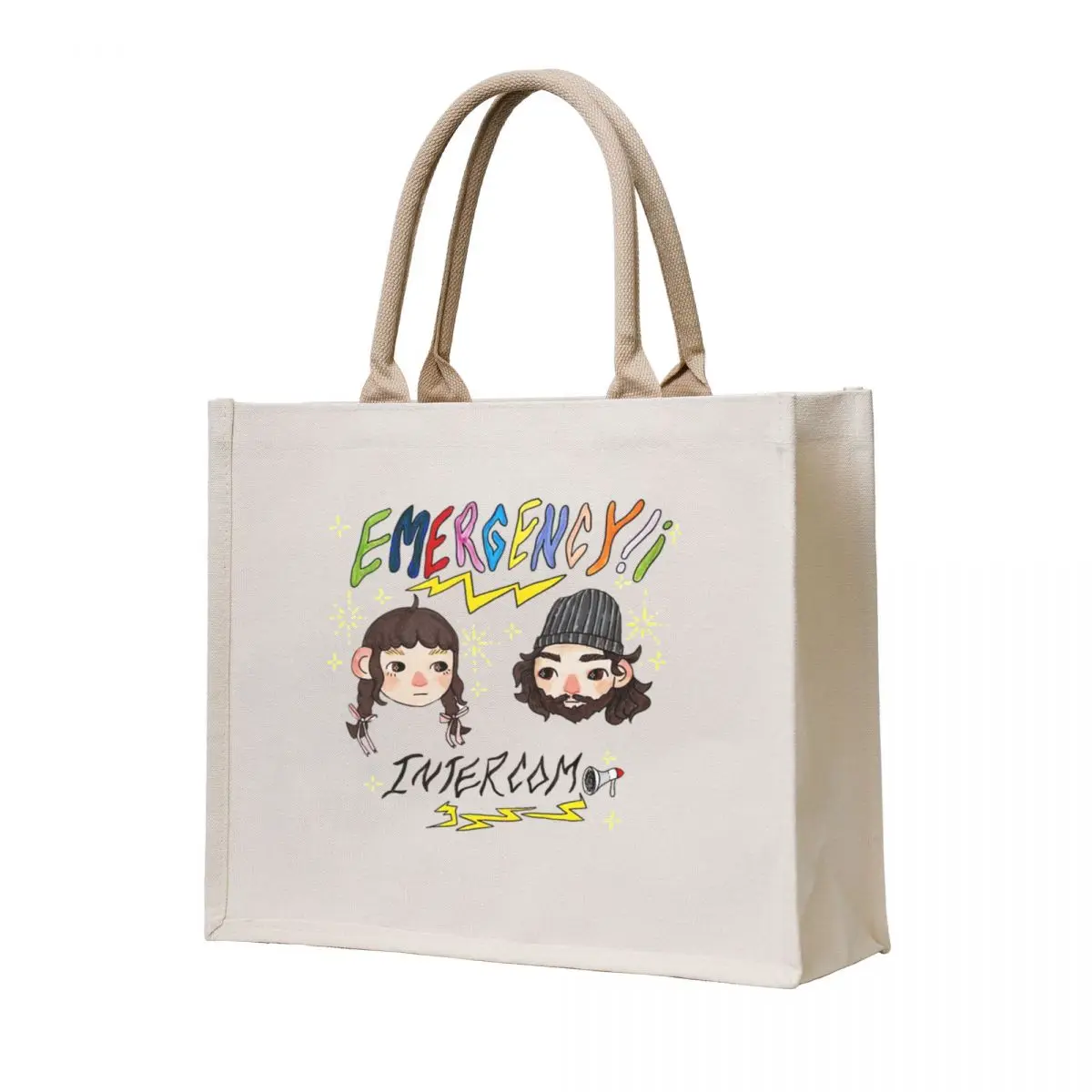 

Emergency Intercom Tote Bag cute tote bag reusable grocery bags Big bag women Women's shopper