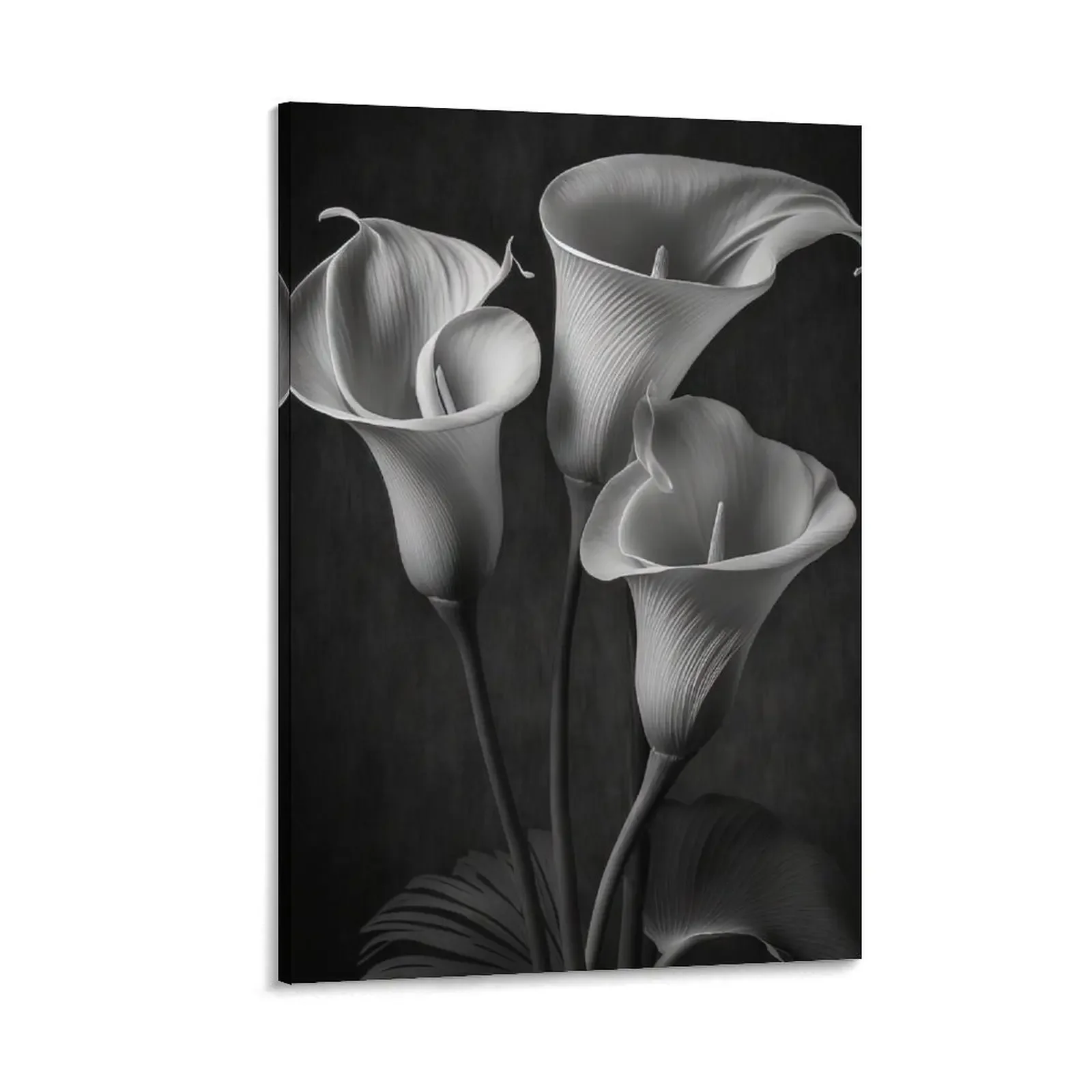 

Calla Lillies, Photo Realistic Black and White Art Canvas Painting Paintings on the wall Decoration wall canvas wall decoration