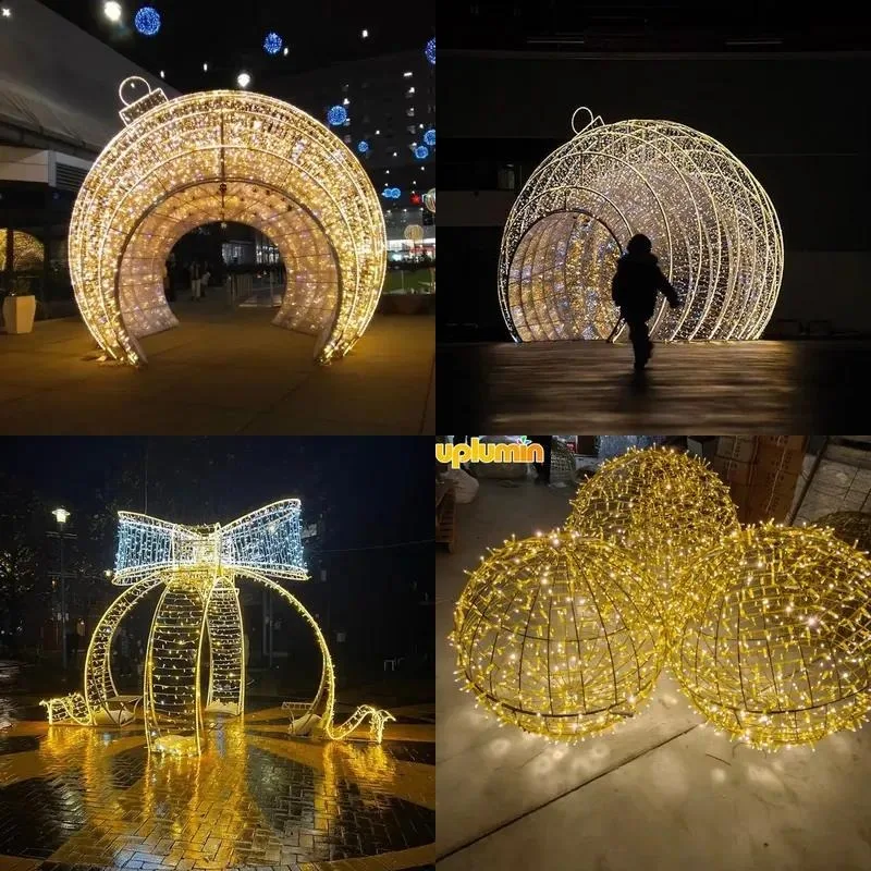 Custom Giant Light Emitting Diode Festive Sphere Large Outdoor Festive Lights Decor Home & Halloween Scenery & Christmas