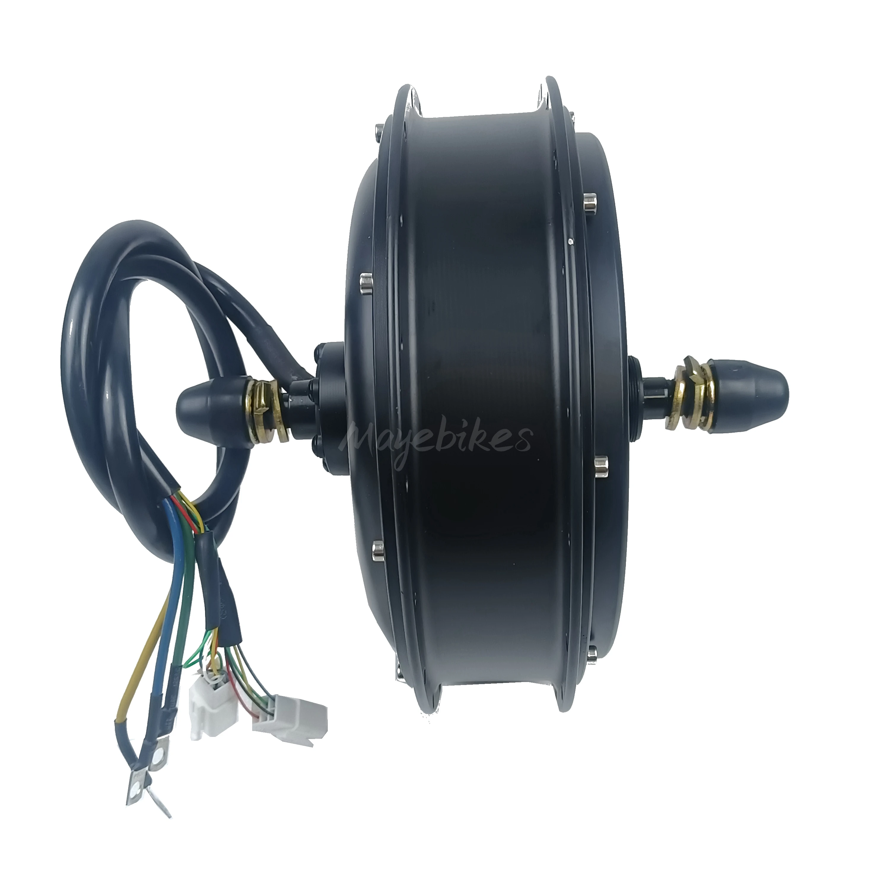 High Power 5000w 48v 5kw 72v Electric Motor Hub Brushless Gearless Motorcycle Dirt Bike Rear Wheel Motor With Cheap Price