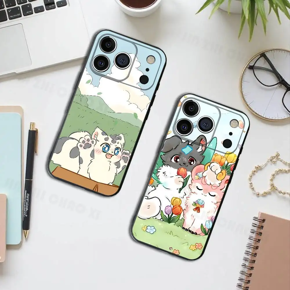 

Anime F-Fabulous Beasts Black Phone Case For IPhone 17 16 15 14 13 12 13 12 11 Pro Max Plus XS XR Silicone Soft Back Cover