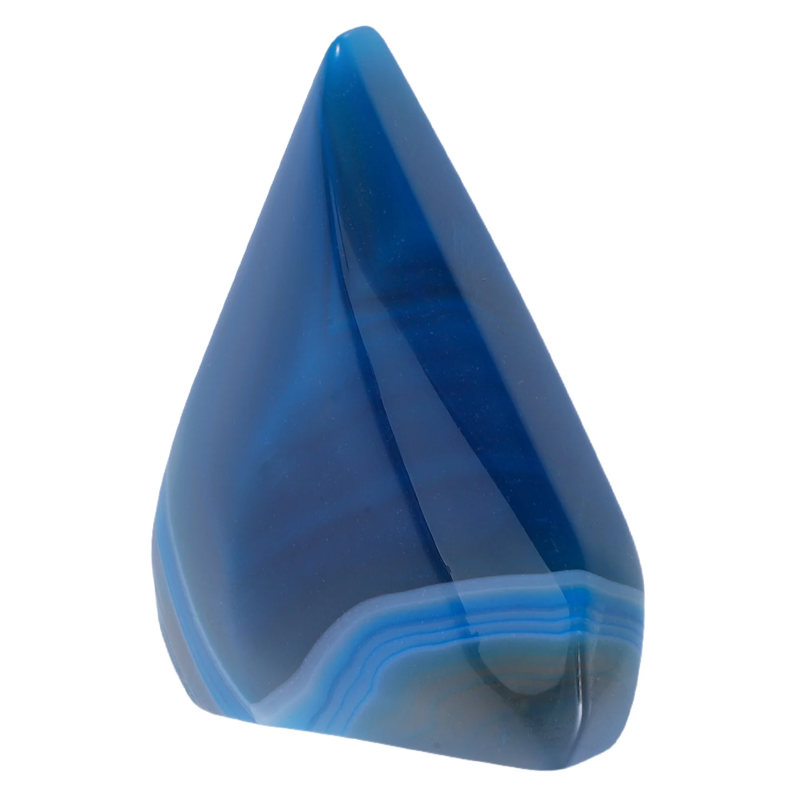 

Blue Agate Crystal Centerpiece Exquisite Natural Agate Ornament Sparkling Touch Fine Details Home Decor Decorative Stone