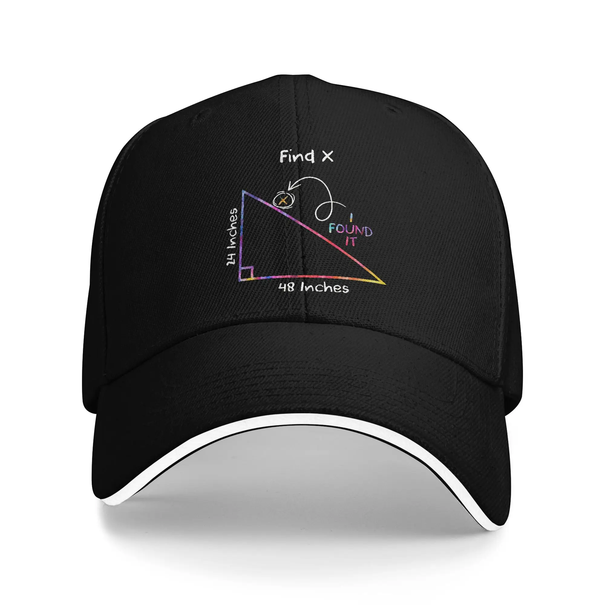 Math I Found X  Funny Find X Meme  Sandwich Caps Hip-Hop,Baseball Cap  Sandwich Hat Adjustable Polyester Sun Hats Summer Caps