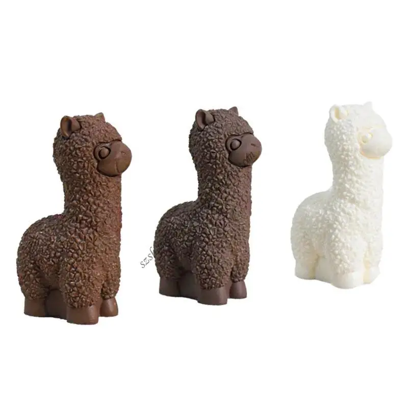 

Q6RB Animal Mold Alpacas Aromatherapys Silicone Molds Home Decoration Animal