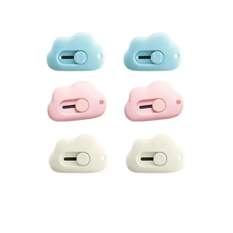 1/2/3pcs Cute Cloud Mini Portable Practical Knife Paper Cutting Machine Paper Cutting Machine Razor Blade Office Stationery