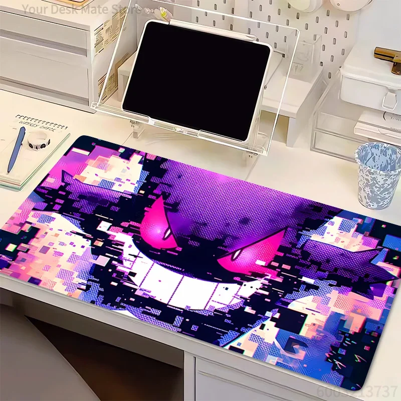 

Natural Rubber Mouse Pad Pokemon Gengar Office Computer Desk Mat Table Keyboard Pad Laptop Carpet Accessories pc Gaming Mousepad