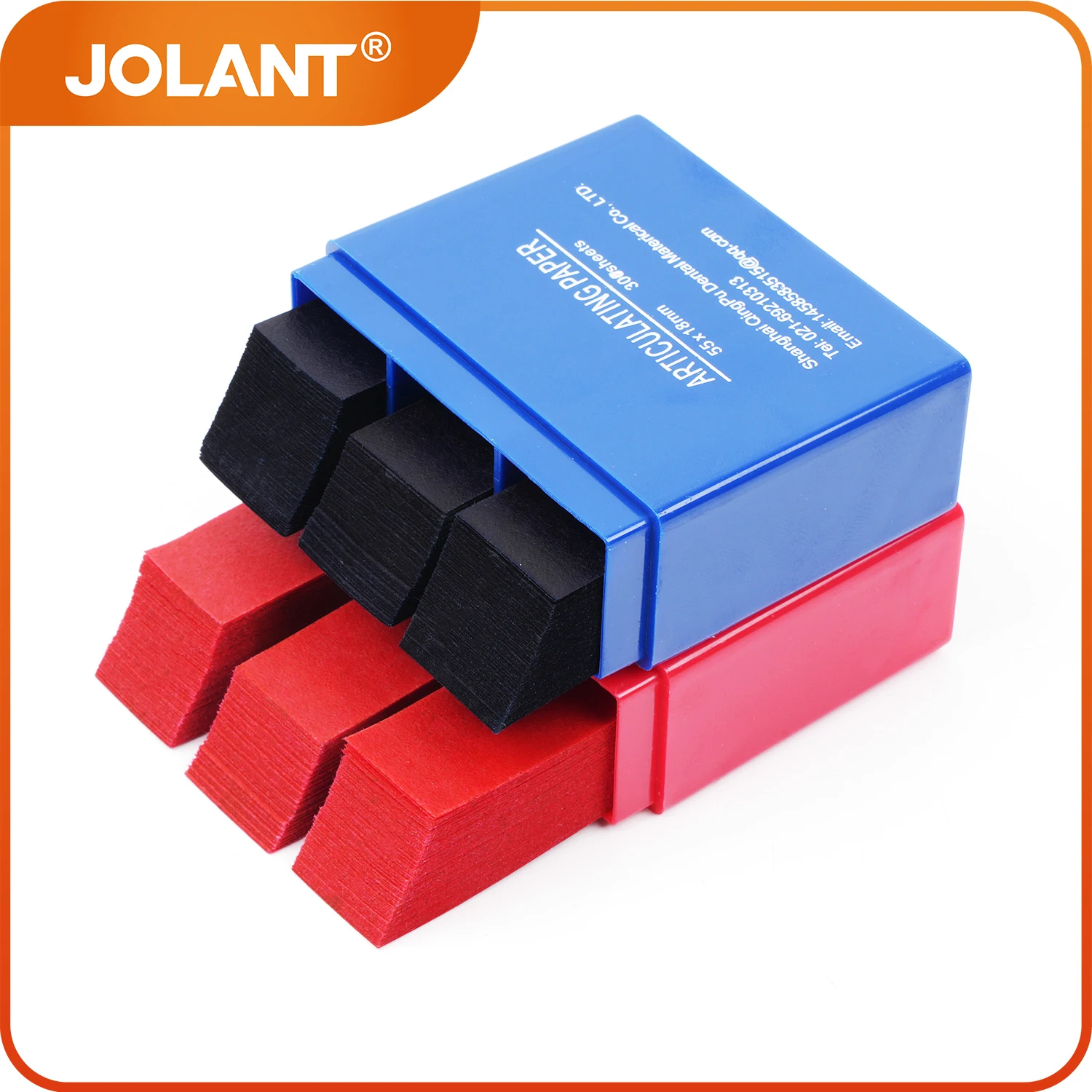 300 Sheets JOLANT Dental Articulating Paper Dentista Blue Red Double-sided Bite Strip Oral Dentist Teeth Care Whitening Material