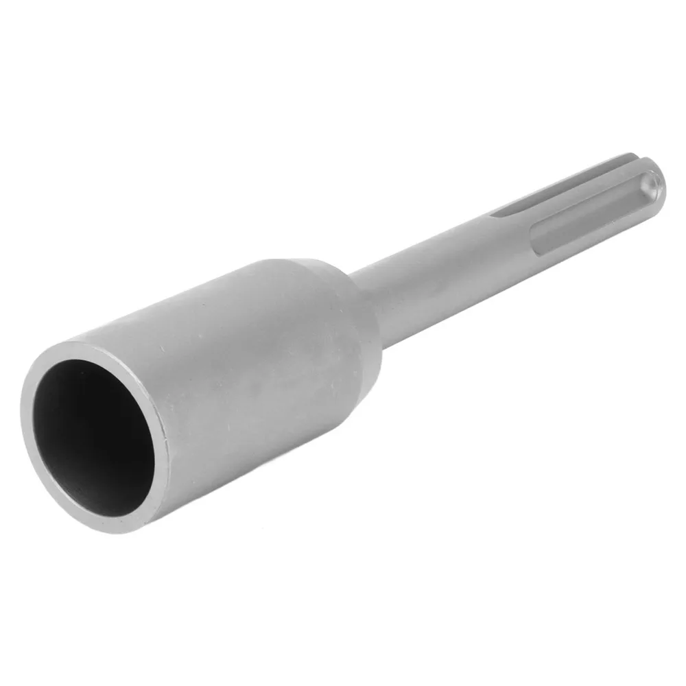 Durable Metal Post Driver Silver Easy Installion Hammer Drill Attachment 5 Pits Shank Compact Fence Post Driver for SDS MAX