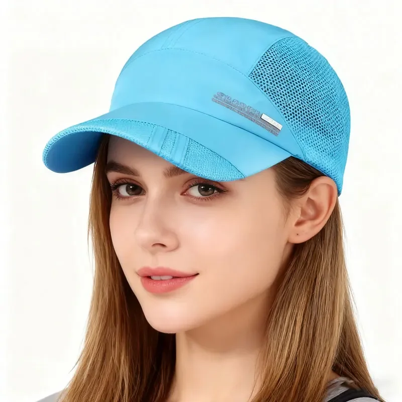 Quick Dry Breathable Mesh Baseball Caps Lightweight Adjustable Sports Visor Hats Outdoor Running Fishing Cycling Golf Hat Unisex
