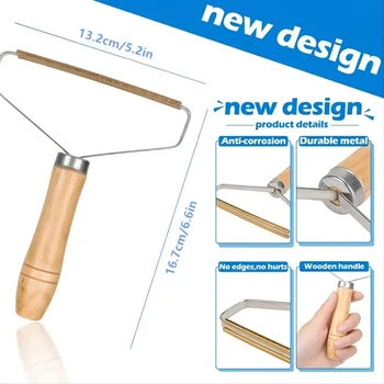 2 pezzi riutilizzabili portatili levapelucchi, rimozione peli di animali domestici, vestiti strumento da barba trimmer per uomo rasoio da uomo strumenti da barbiere taglio di capelli T