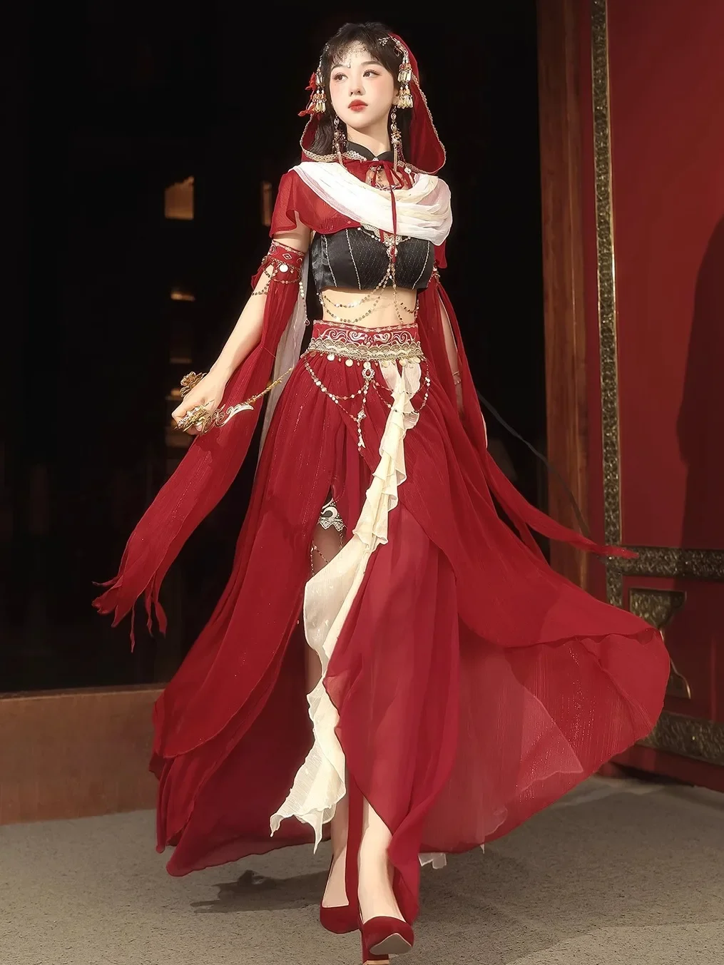 

New Original Dunhuang Women's Hanfu Skirt Daily F-Length Han Style Clothing Traditional Chinese Costume for Ladies