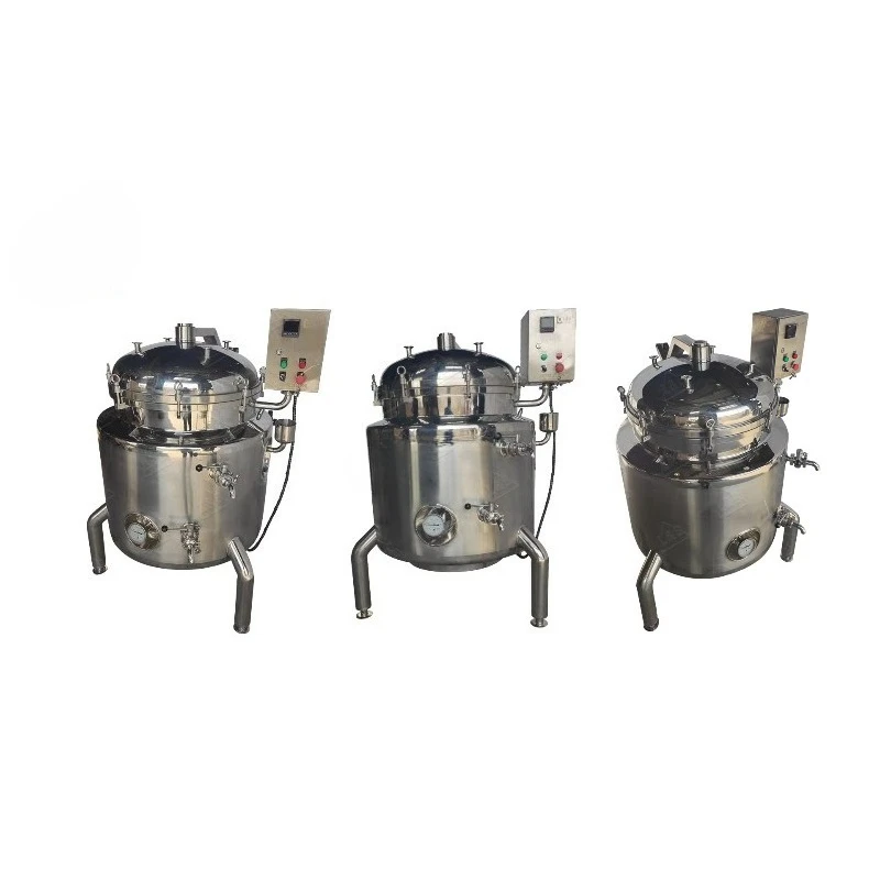 Customized Stainless Steel Cooking Kettle 316L Bone Soup Heating Industrial Pressure Cooking Machine,Pressure Cooker Machine