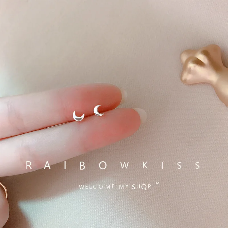 925 Silver Needles Silver Color Mini Star Heart Butterfly Stud Earrings for Women Hypoallergenic Daily Wear Ear Girls Pierc Gift