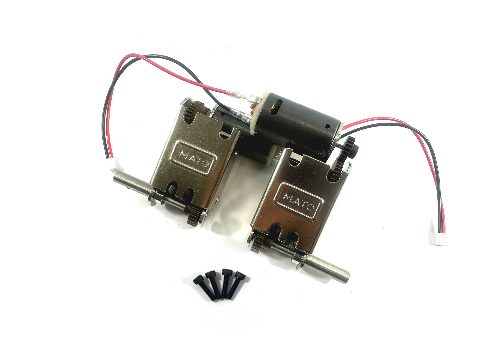 Mato 5.0 5:1 390 Motor Caixa de engrenagens de aço atualizada com rolamentos para tanque 1/16 MATO Tiger, M4A3 (75) W Sherman / M36B1 / M10 / M36