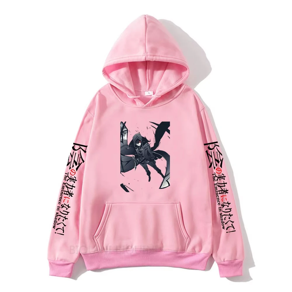 Roupa de anime «The Eminence in Shadow», camisola com capuz estampada Cid Kagenou, para homem e mulher, tamanhos grandes, estilo streetwear, camiseta 