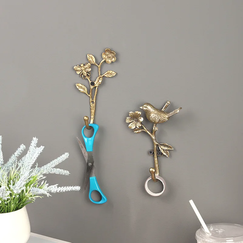 French retro, wall hooks, perforated clothes keys